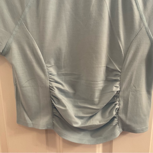 Sincerely Jules Mock Neck Ruched Tennis Top - NWT - Medium - Picture 5 of 9